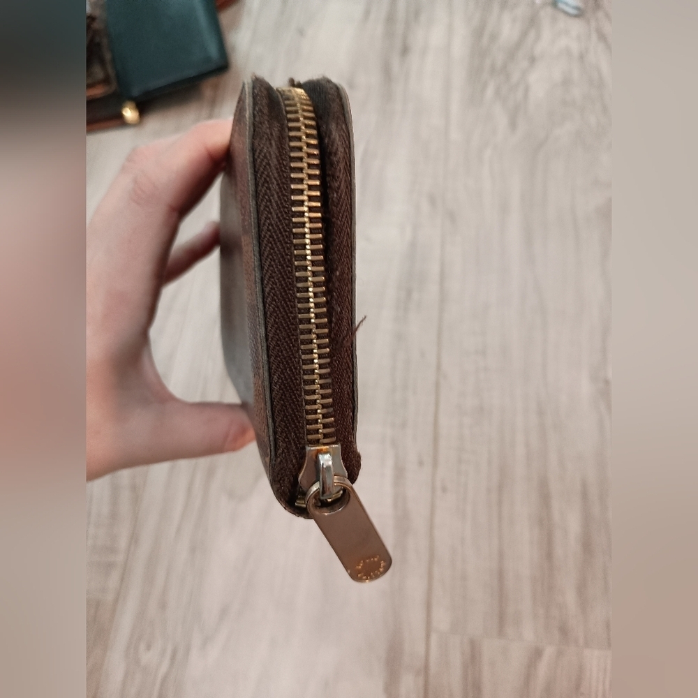 Louis Vuitton Damier Ebene Zippy Zip Around Long Wallet Brown Check Print - Picture 3 of 14